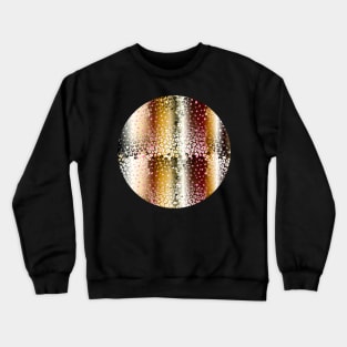 Colourful gradient unique flowers leopard stripes abstract modern 279 Pattern Crewneck Sweatshirt